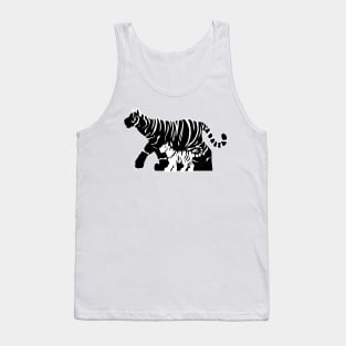 Black and White Tigers Tank Top